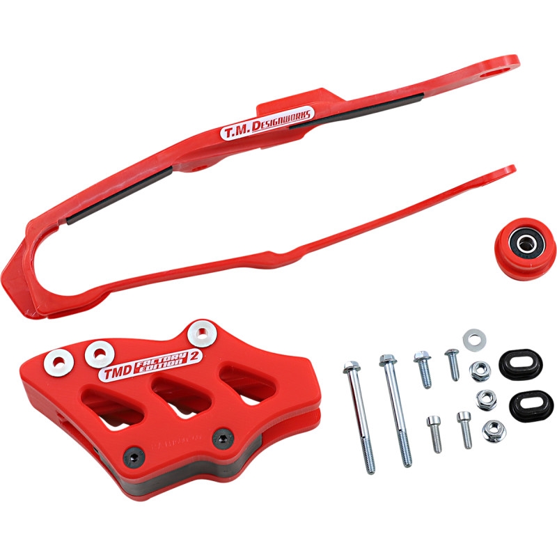 Dirt Cross Multi-Purpose Chain Slide-N-Guide Kit FE2 Guide - Red