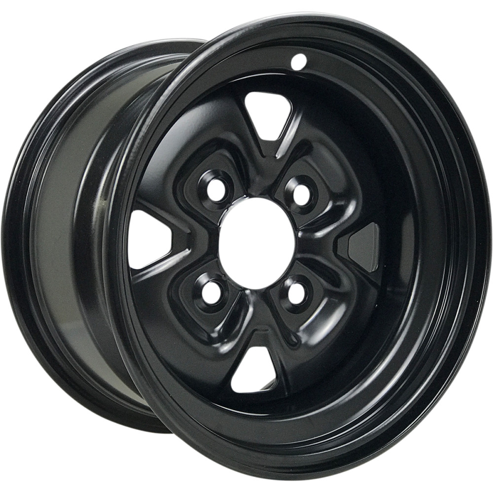 120X Steel Wheel - 12x7 - 5+2 Offset - 4/110 - Black