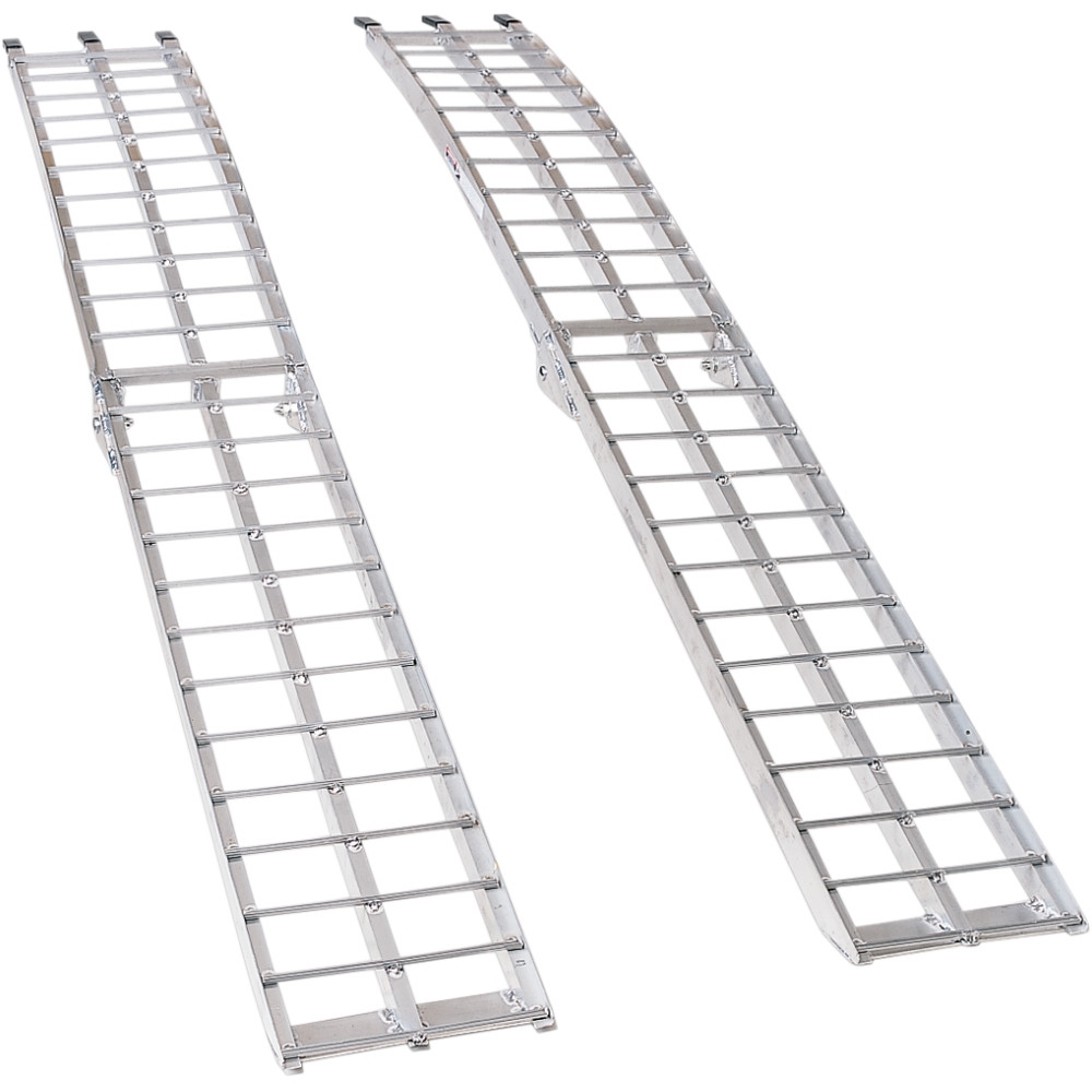Arched Folding Aluminum Ramp Set - 12x90in.