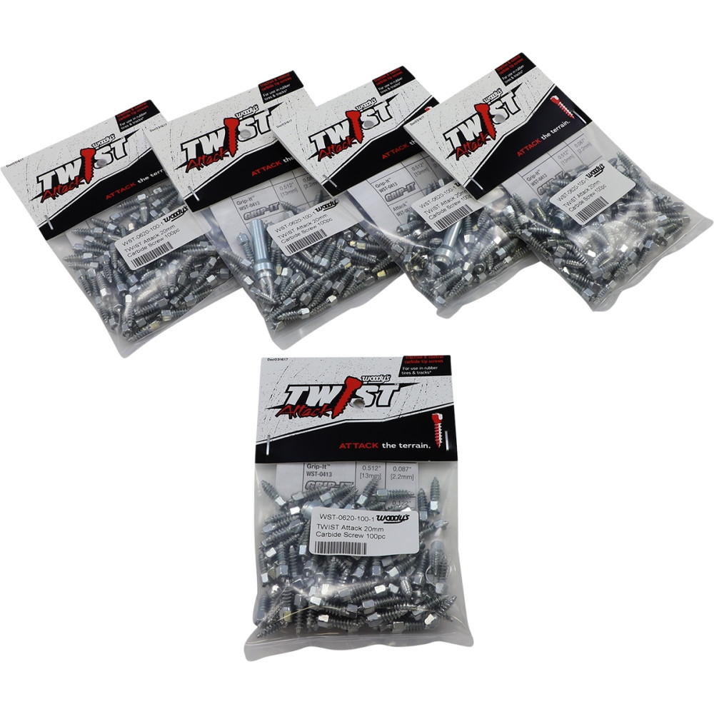Attack 18 Twist Tire Screws - 18mm/0.709in. (500pk.)