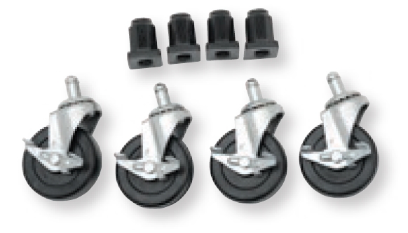 Caster Wheels for Tire Rack