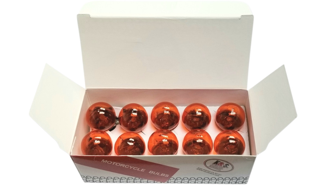 Replacement bulbs for K&S Lights - amber - 10-pack