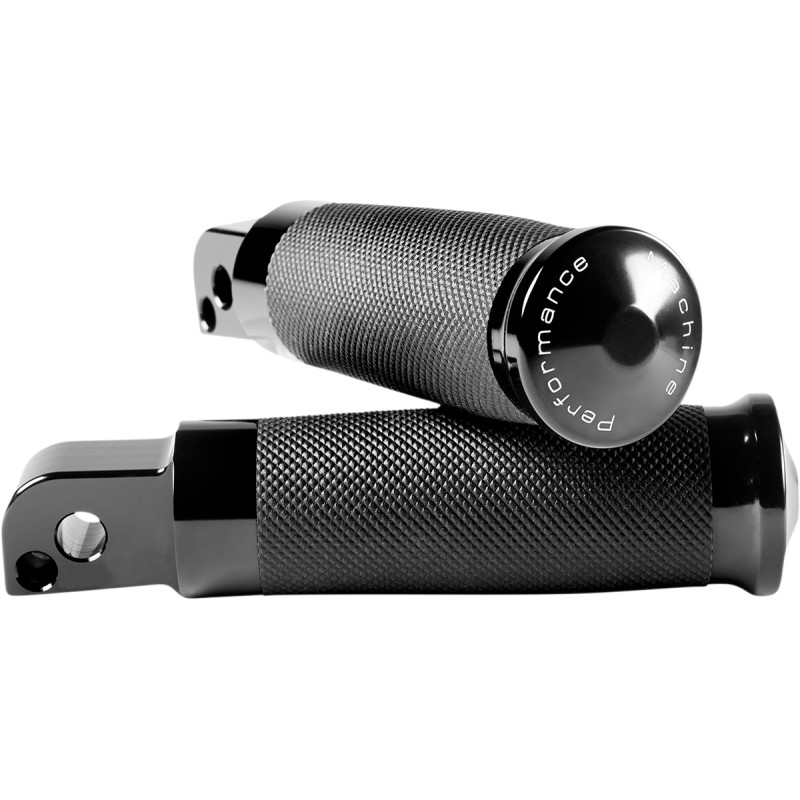 Contour M8 Passenger Footpegs - Rubber Wrapped - Black