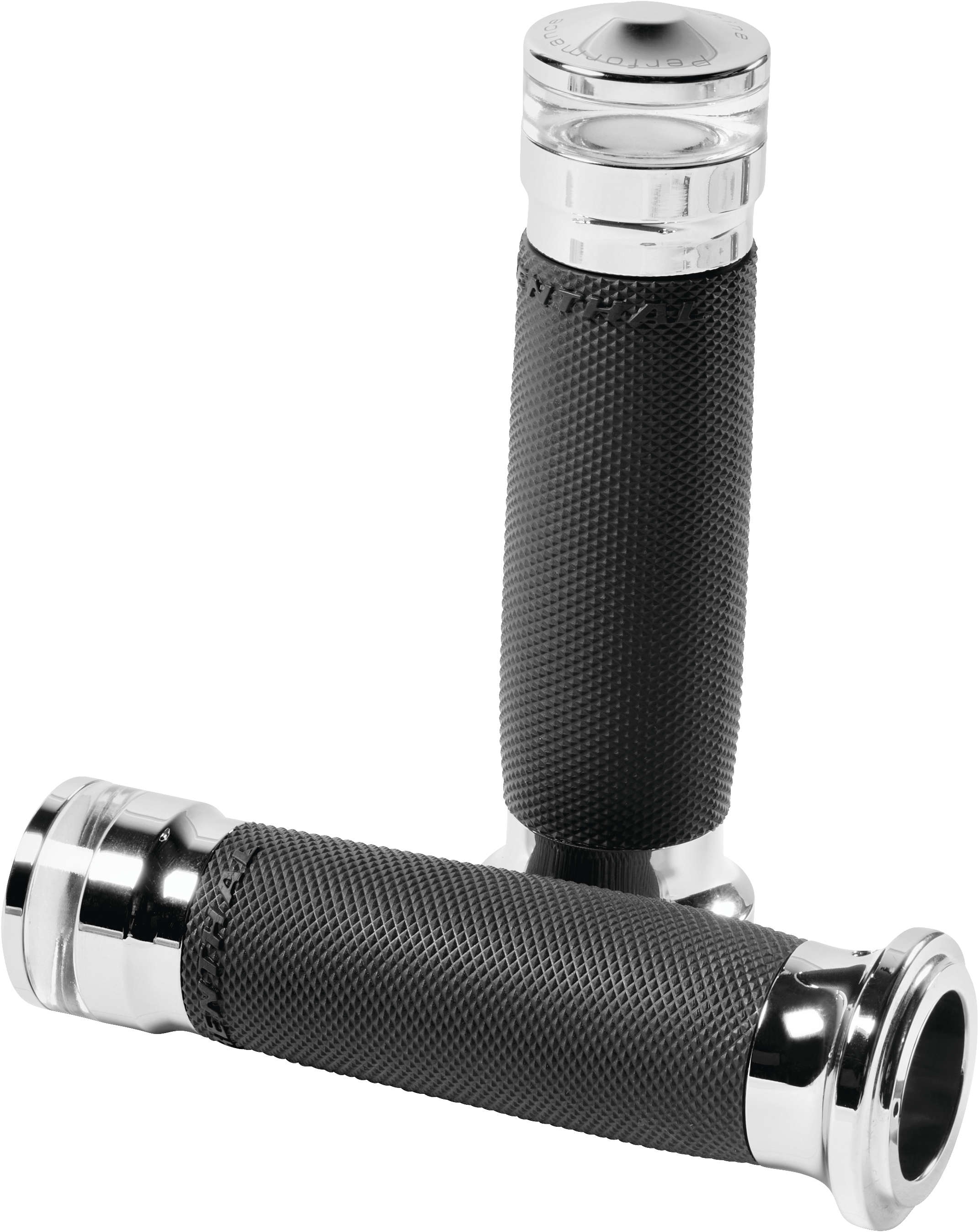 Vision Series Contour LED Turn Signal Grips with Electronic Throttle - Chrome