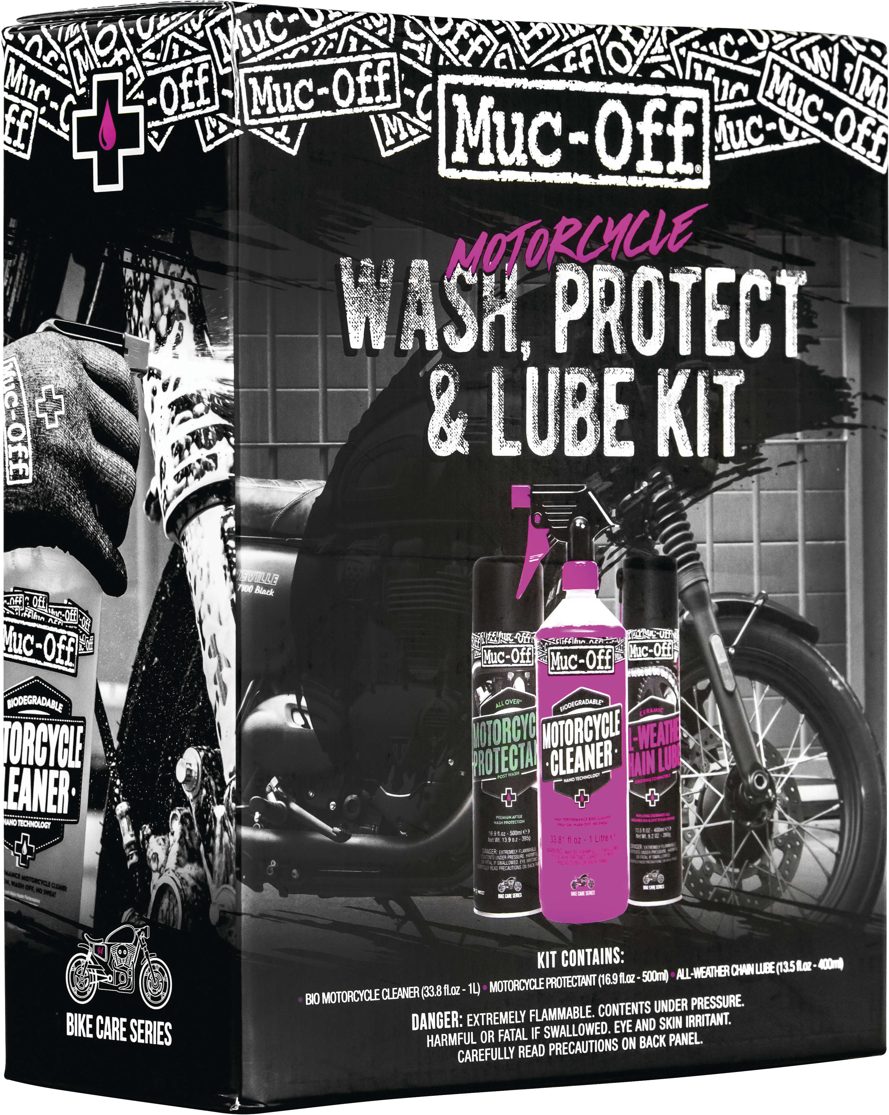 Motorcycle Wash, Protect, & Lube Kit