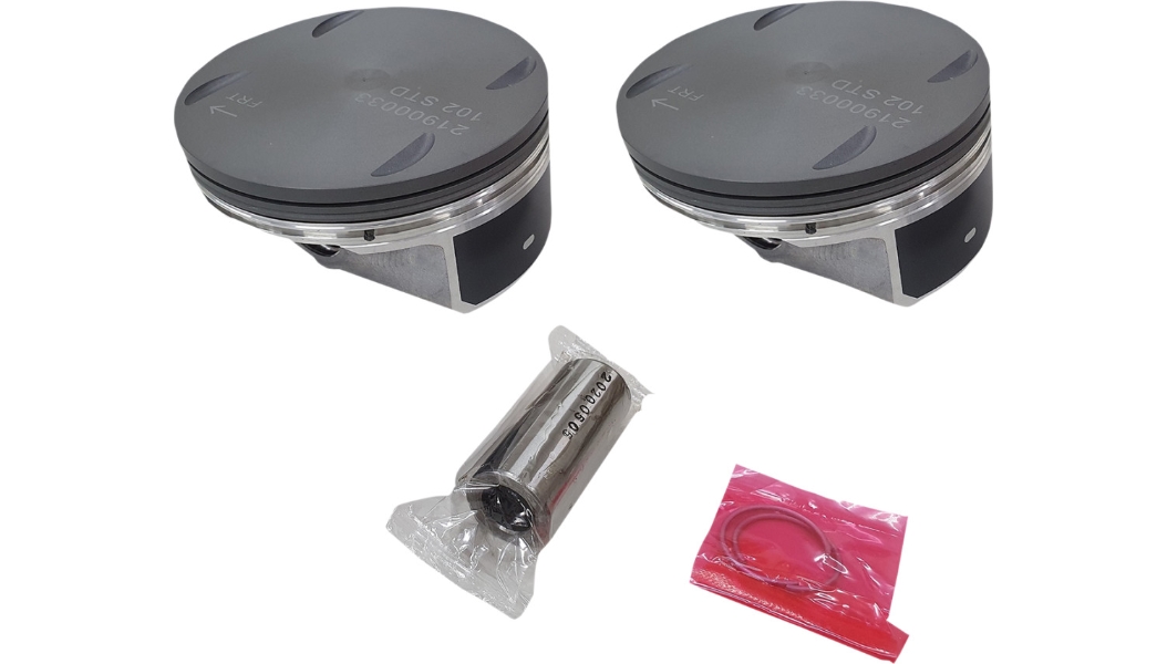 Piston Kit (1746cc., 3.937in. Bore) - Standard Bore, 10.0:1 Compression