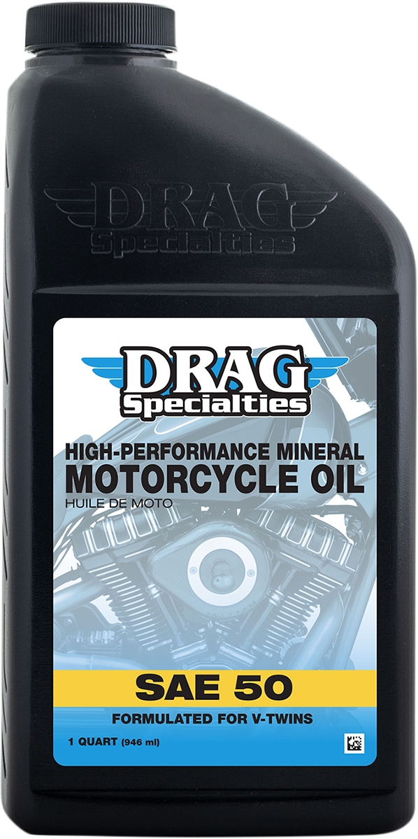 High-Performance Mineral Motorcycle Oil - SAE 50