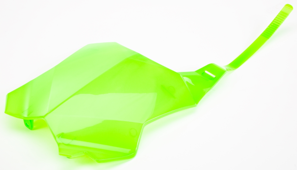 Front Number Plate - Lime Green