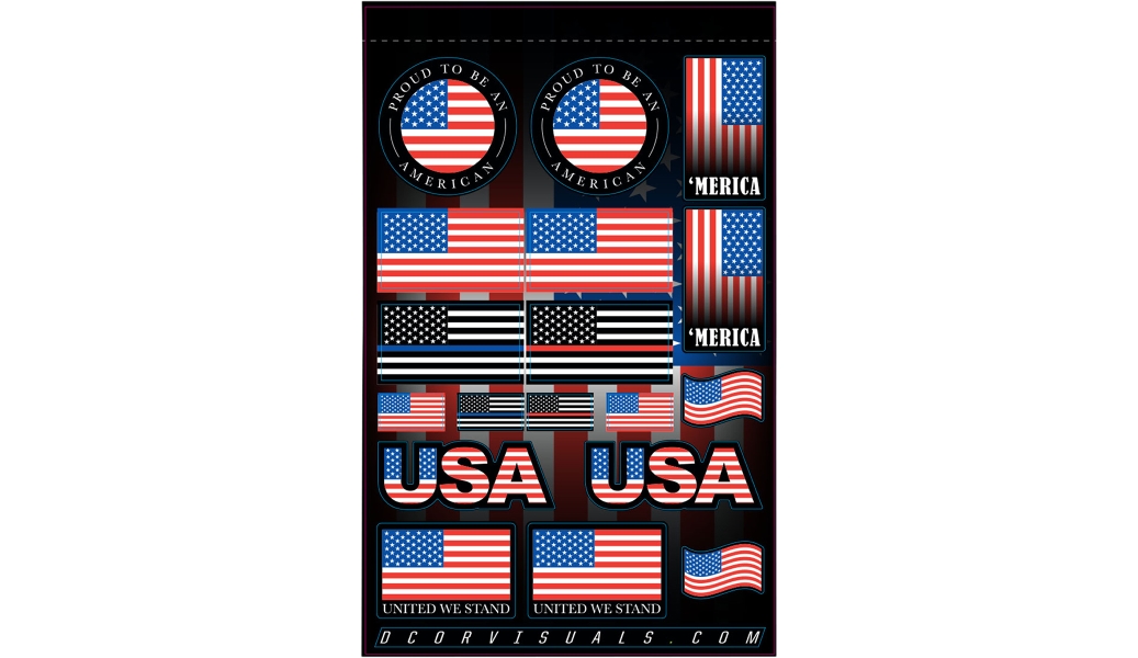 Universal Decal Sheet - USA - 4mll.