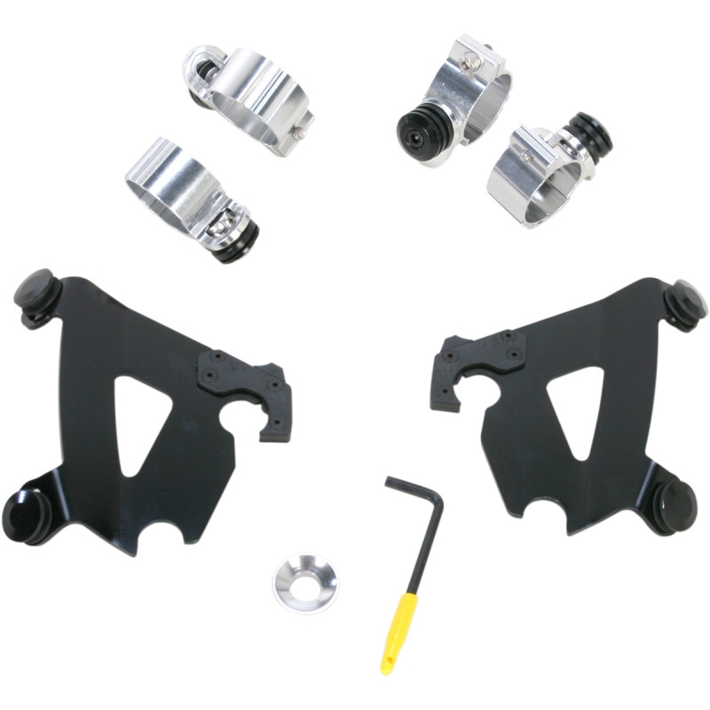 Trigger-Lock Mount Kit for Cafe Fairing - Black