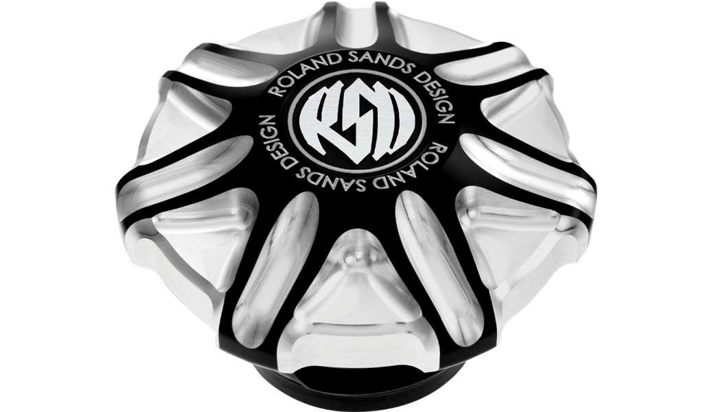 Billet Aluminum Gas Caps - Tech - Contrast Cut