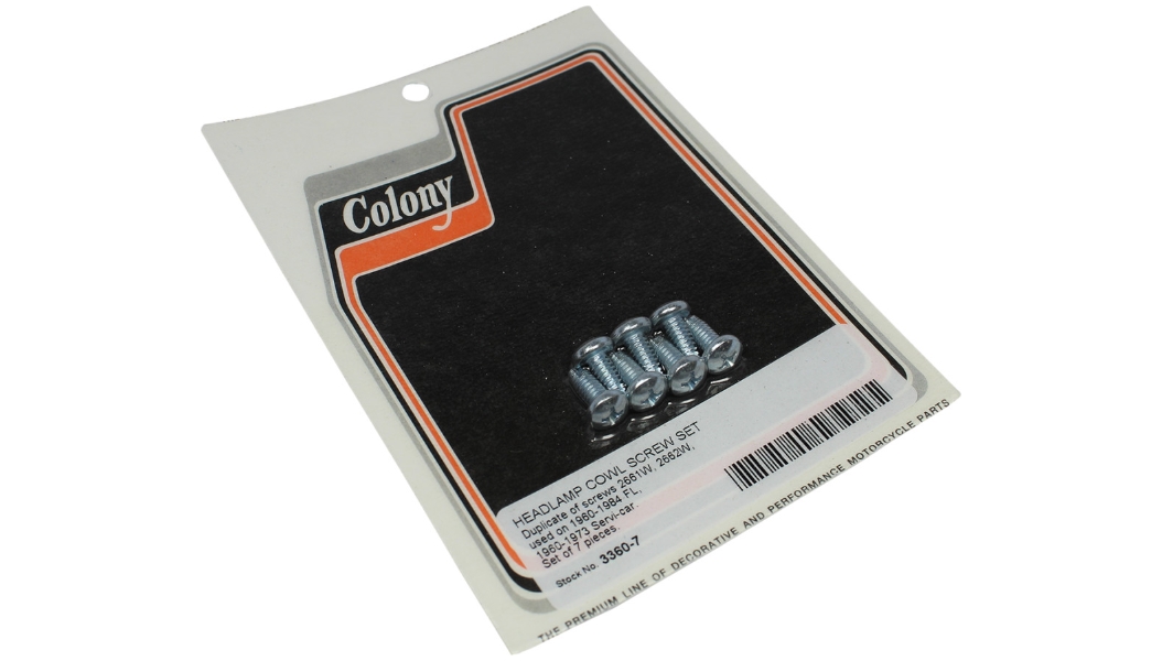 Headlamp Cowl Screw Set