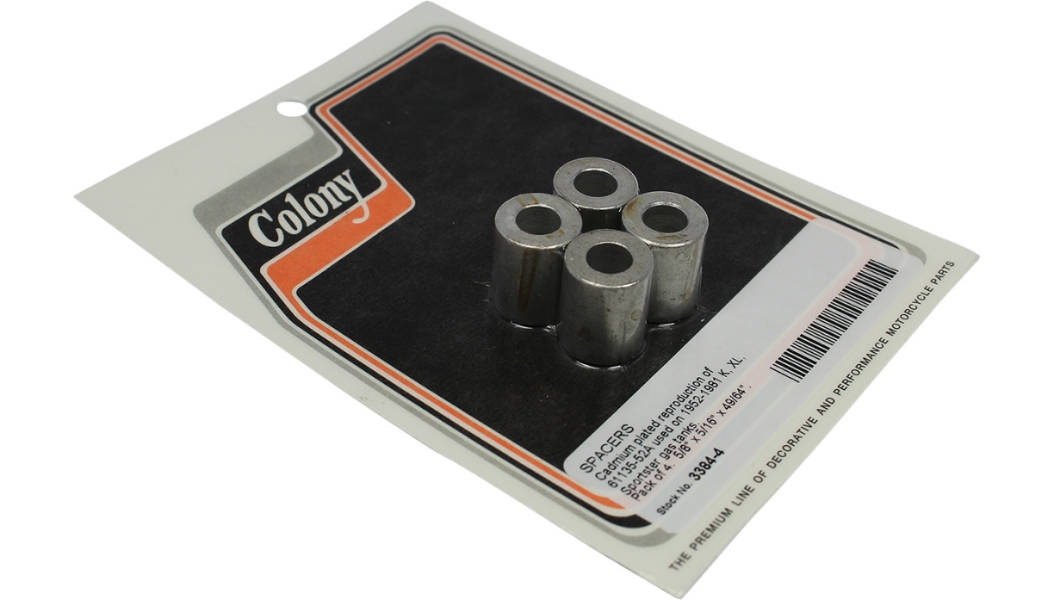 Gas Tank Mounting Hardware Kit - Cadmium-Plated - 4 Pack - 5/8in. OD x 5/16in. ID x 49/64in. Thick