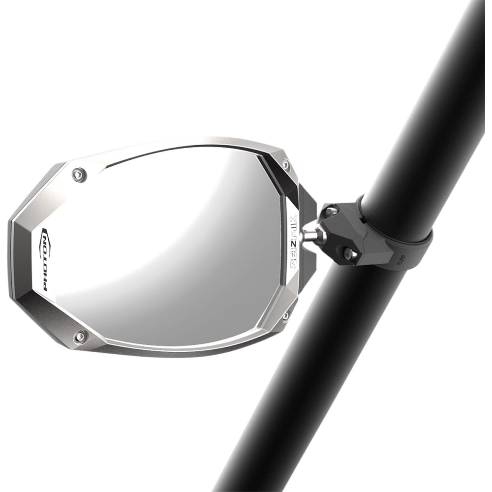 Photon Sideview Mirror with Cast Aluminum Bezel - 1.75in.