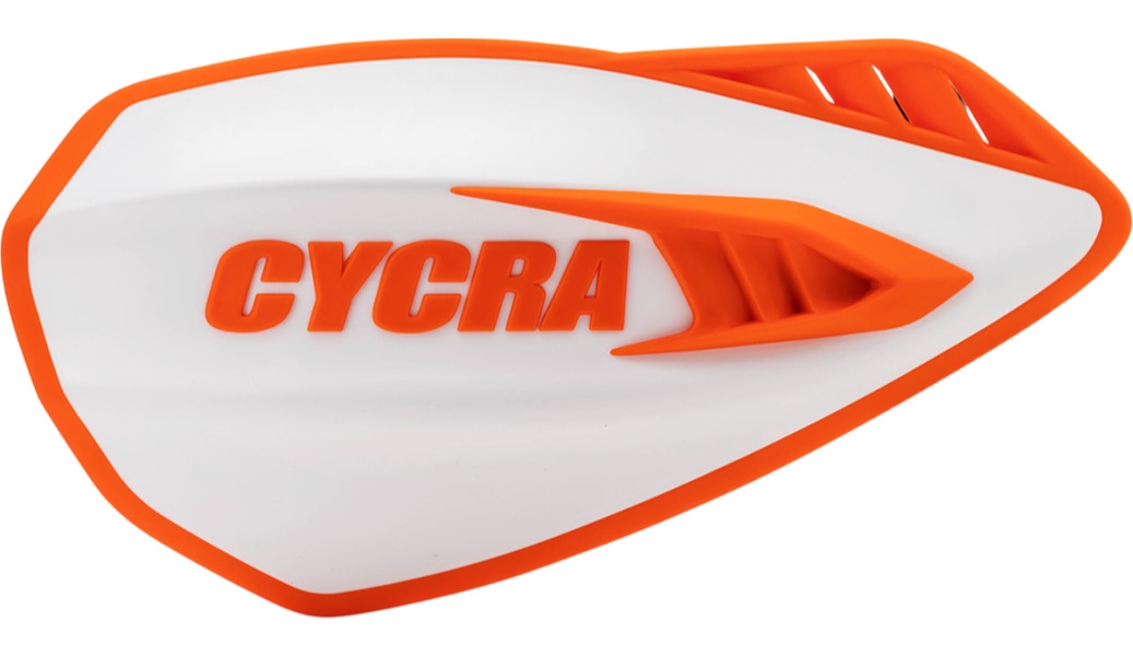 Cyclone Handguards - White/Orange