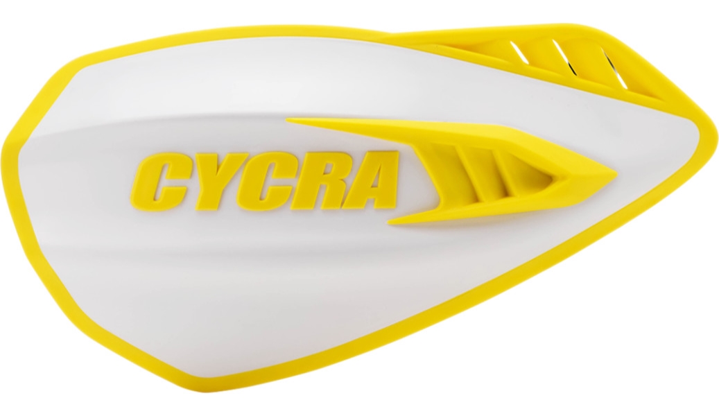 Cyclone Handguards - White/Yellow