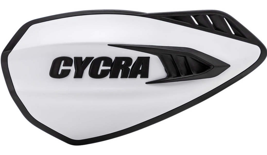 Cyclone Handguards - White/Black
