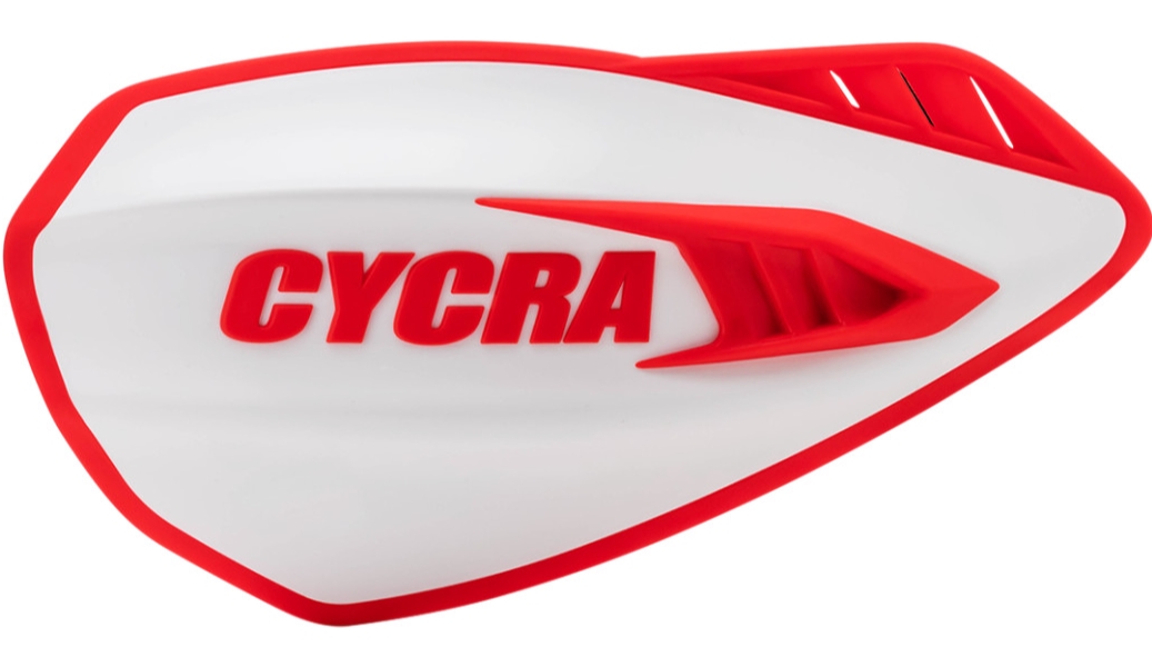 Cyclone Handguards - White/Red