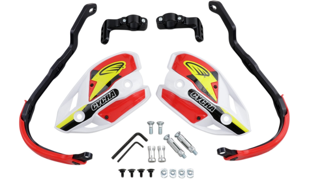 Ultra Probend CRM Wrap Around Handguards - White/Red