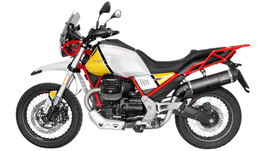 LV One Slip On - Black Stainless Muffler - Carbon End Cap