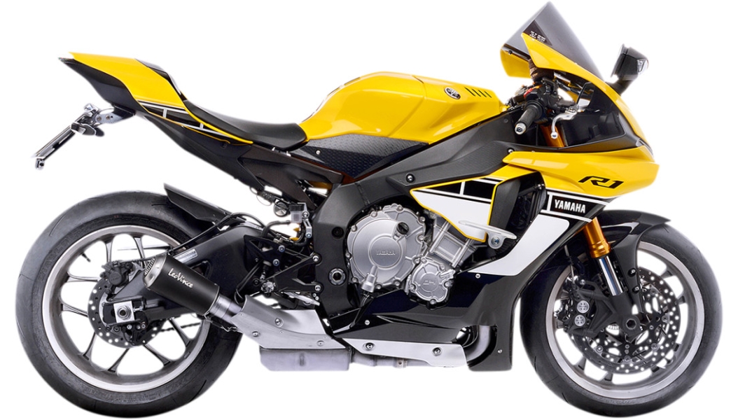 LV-10 Slip-On - Carbon Muffler - Stainless End Cap