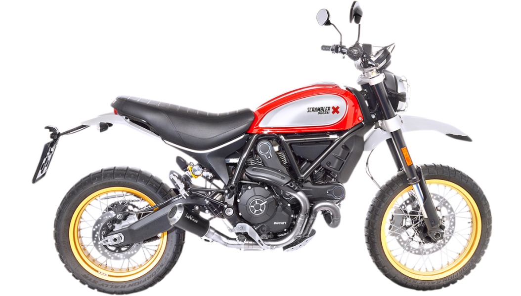 LV-10 Slip-On - Carbon Muffler - Stainless End Cap