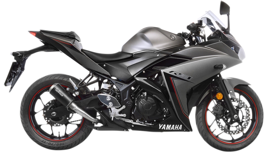 LV-10 Slip-On - Carbon Muffler - Stainless End Cap