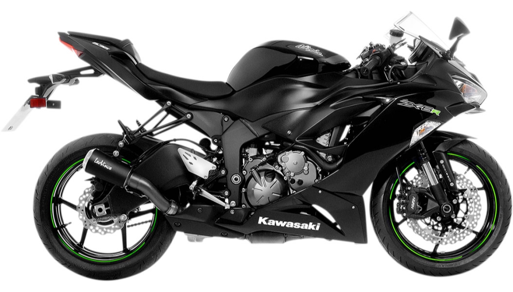 LV-10 Slip-On - Carbon Muffler - Stainless End Cap