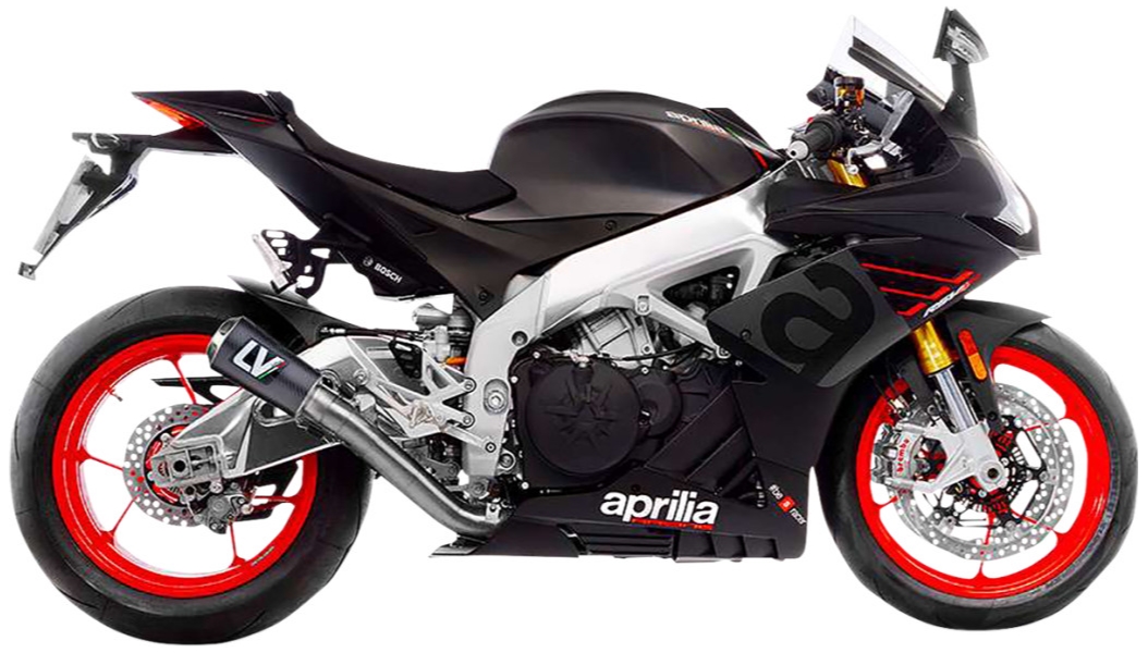 LV-10 Slip-On - Carbon Muffler - Stainless End Cap