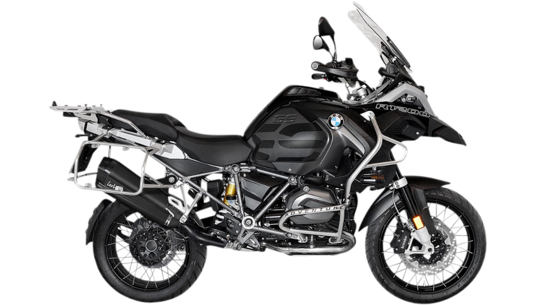 LV-12 Slip-On - Black Stainless Muffler