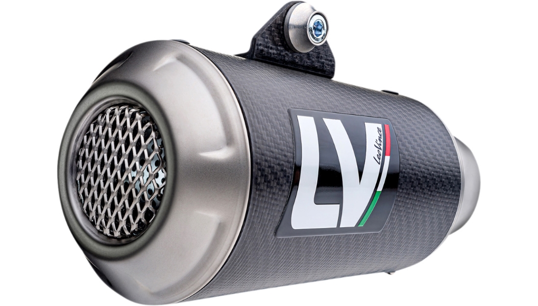 LV-10 Universal Slip-On - 54mm x 21/4in. Inlet - Carbon Muffler - Carbon End Cap - Right
