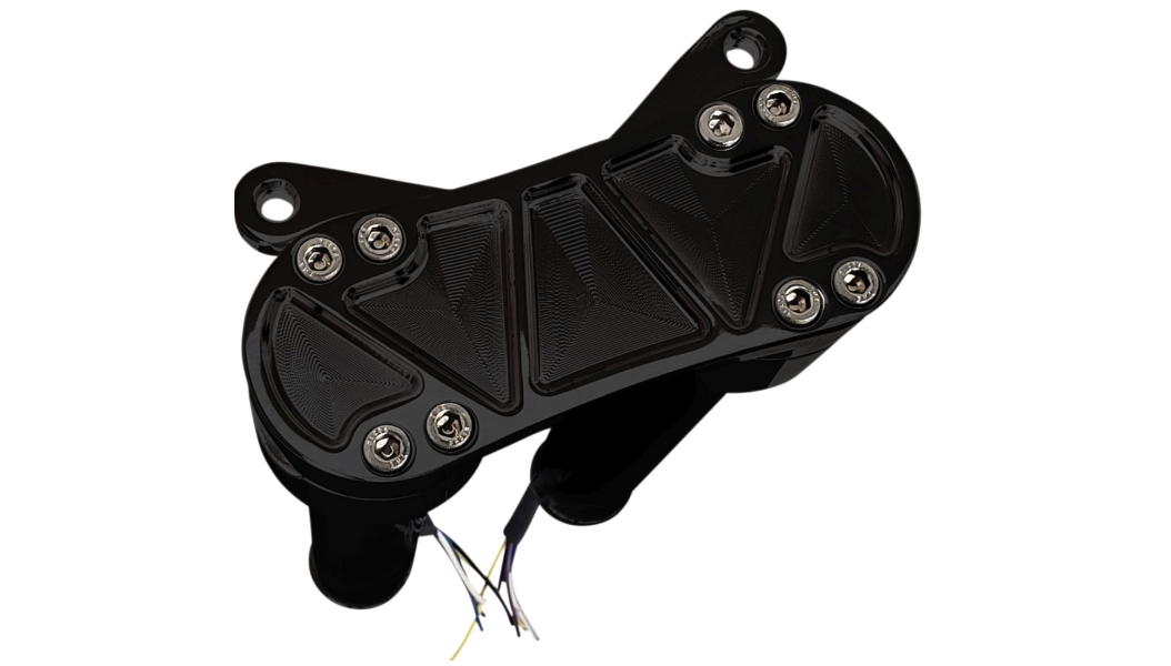 1 1/8in. Bandit Riser Kits With Gauge Mount Adapter - 10in. - Black