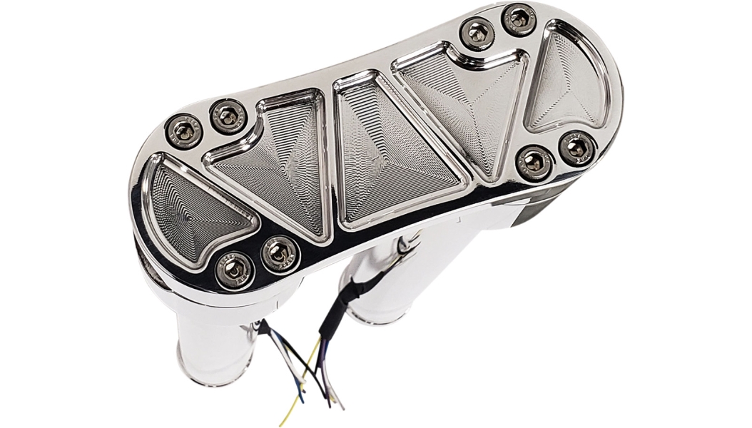 1 1/8in. Bandit Riser Kits Without Gauge Mount Adapter - 12in. - Chrome