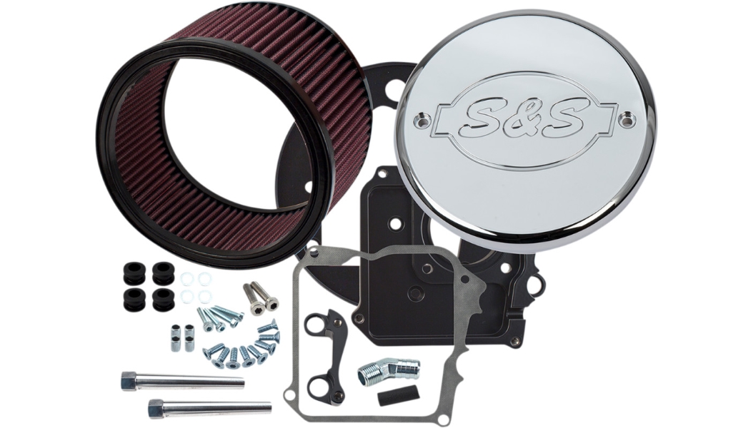 Air Cleaner Kit With Cover - S&S Logo cover