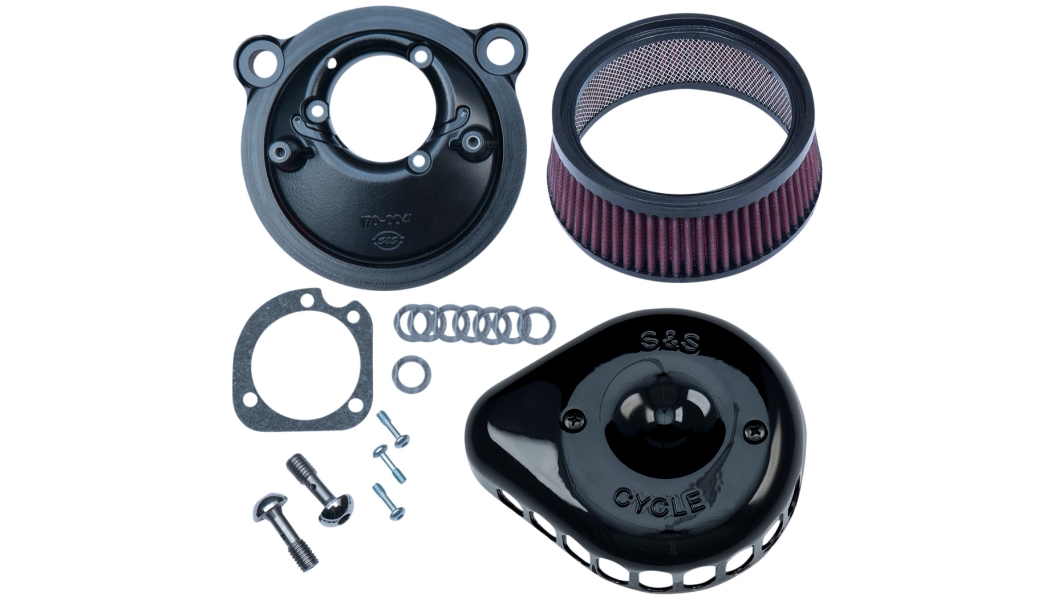 Mini Teardrop Stealth Air Cleaner Kit - Black