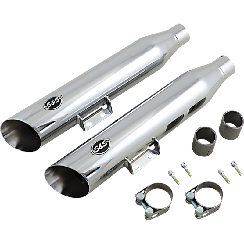 Slash-Cut Mufflers - Chrome