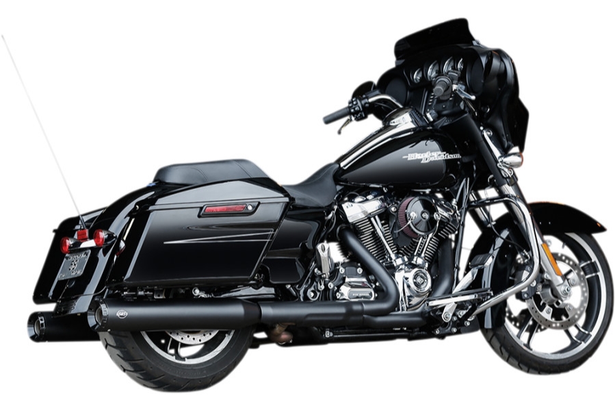 GNX 4.5in. Slip-On Mufflers - Black with Tuxedo Black End Cap