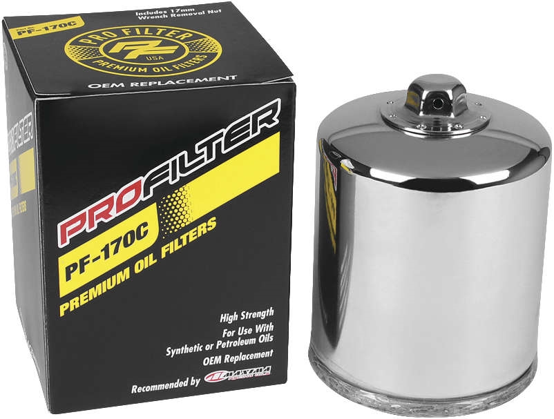 Premium Oil Filter - Chrome