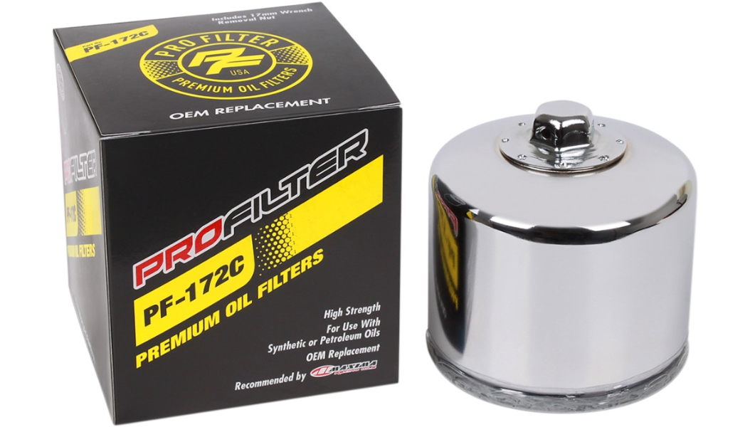 Premium Oil Filter - Chrome