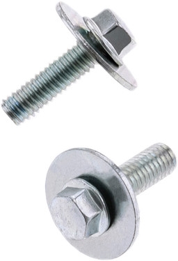 Hex-Head Flange Nuts with Fender Washers - M6-1.0x20 8mm