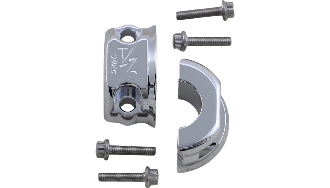 Brake/Clutch Perch Clamps - Chrome