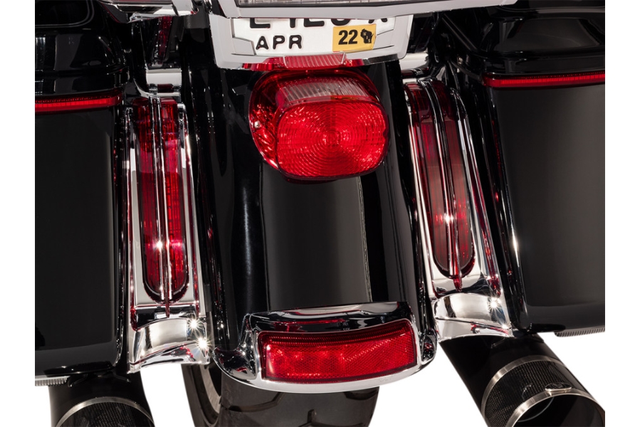 Fascia Lights - Chrome/Red