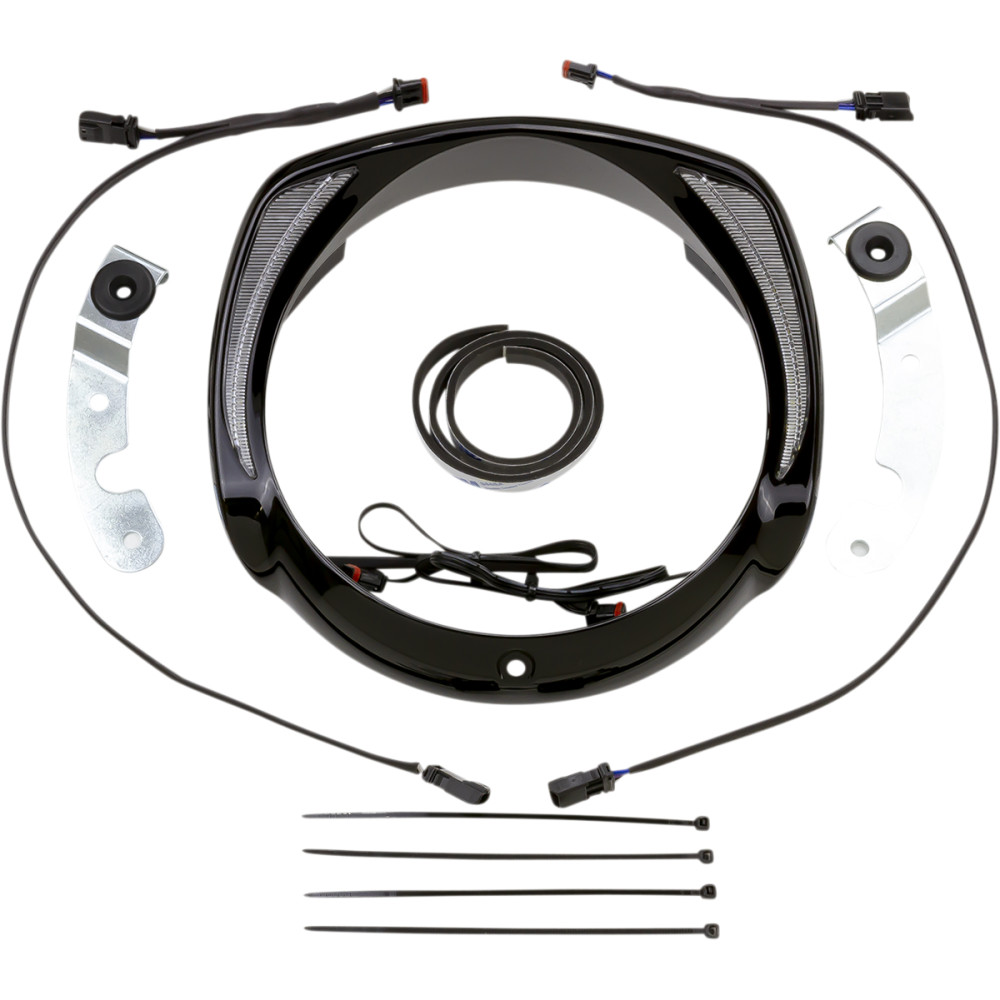 Fang Headlight Bezel - Black