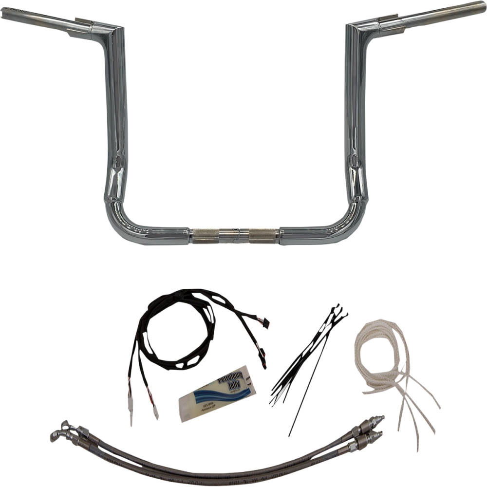 1-1/2in. EZ Install Flat Top Handlebar Kit - Chrome