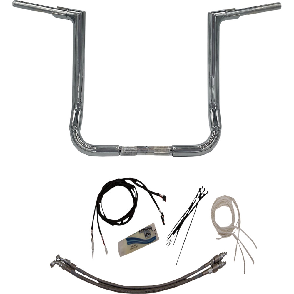 1-1/2in. EZ Install Flat Top Handlebar Kit - Chrome