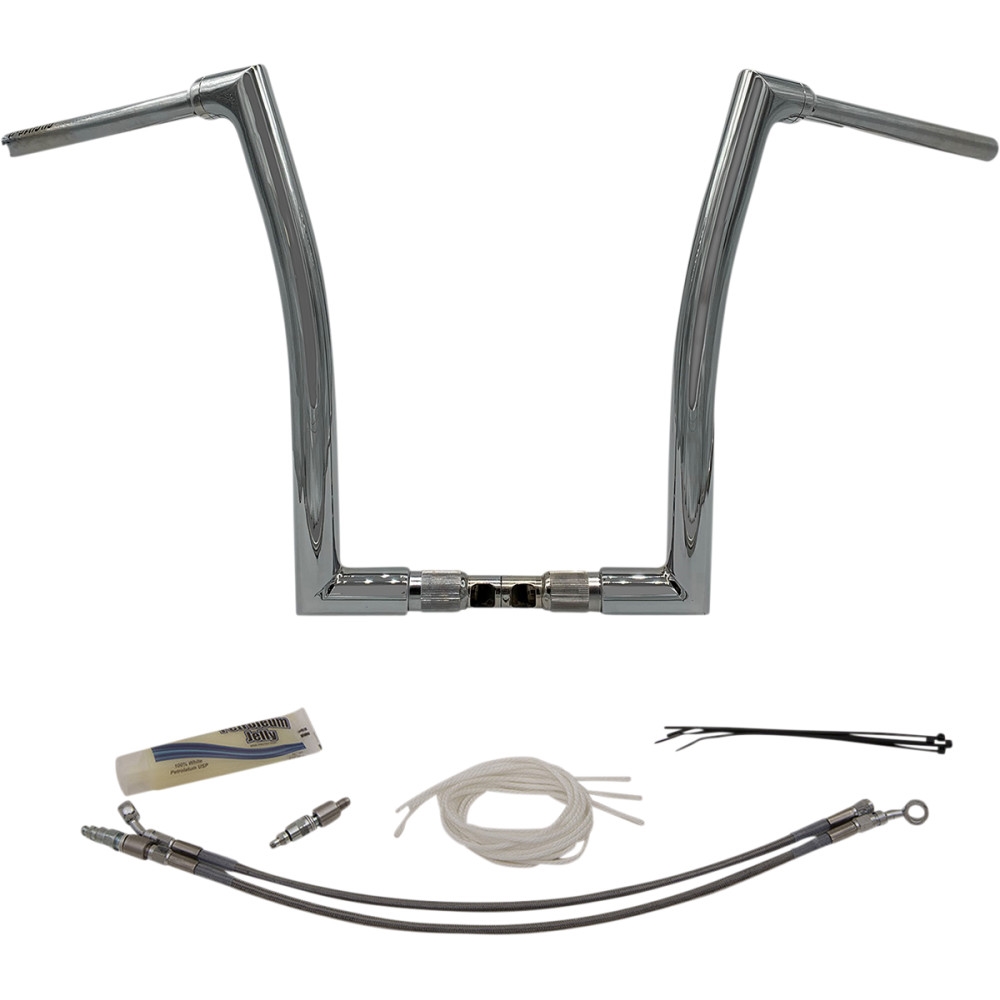 1-1/2in. EZ Install Flat Top Handlebar Kit - Chrome