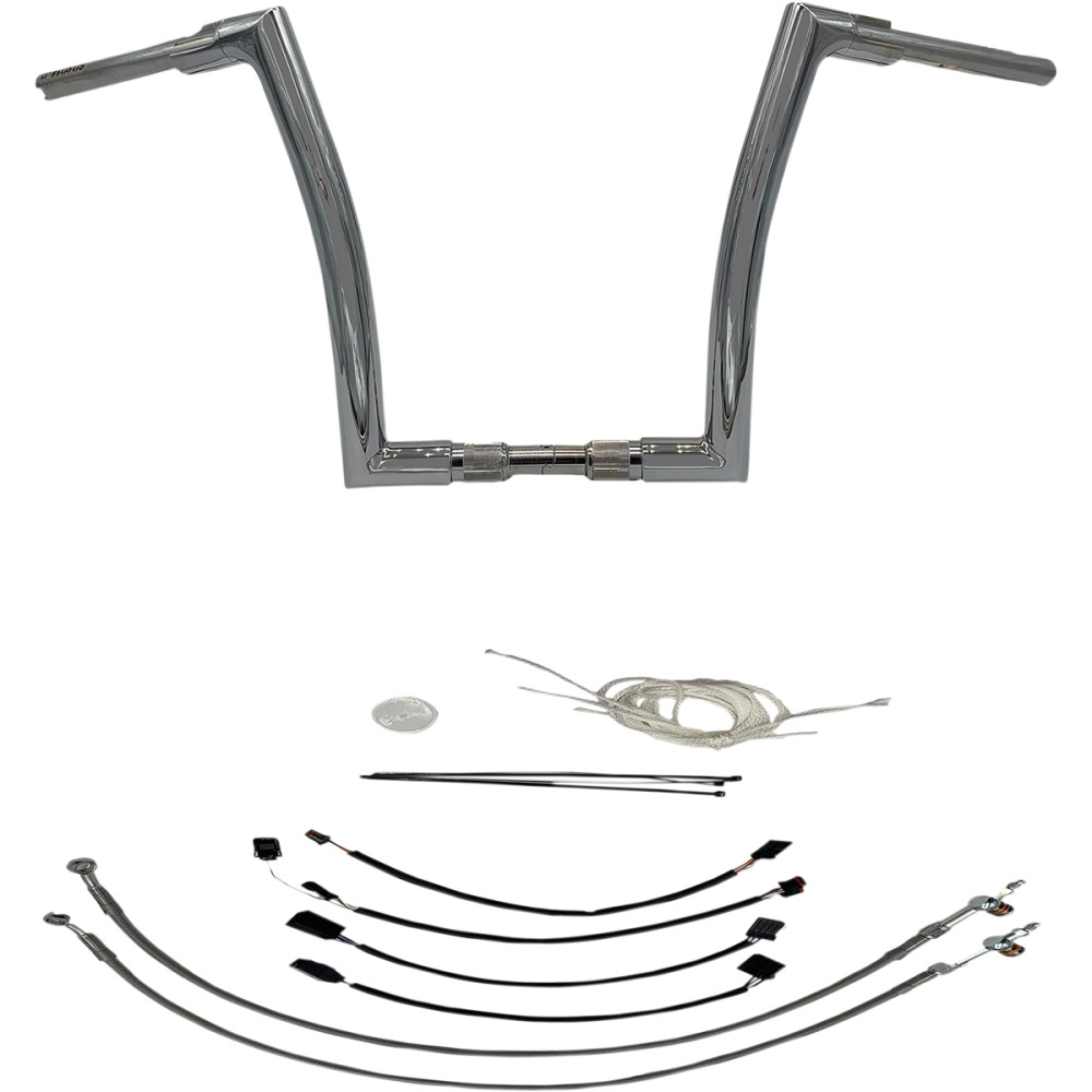 1-1/2in. EZ Install Flat Top Handlebar Kit - Chrome