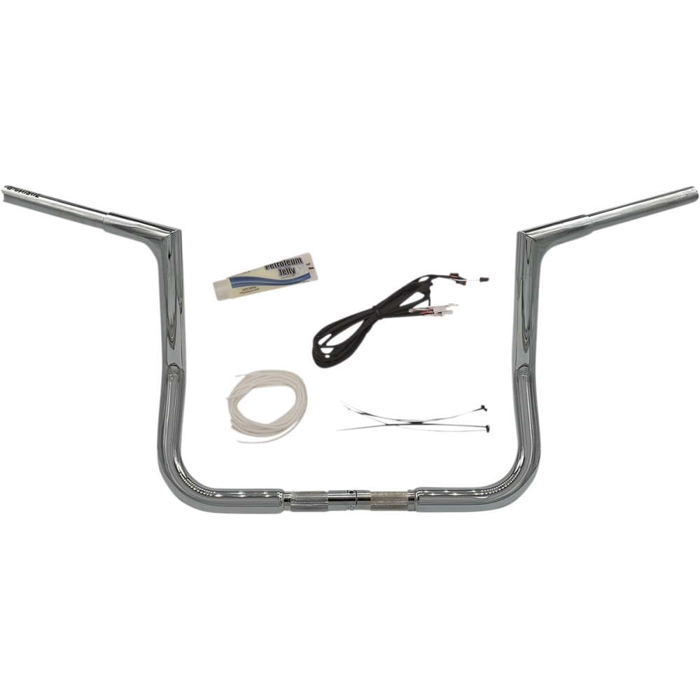 1-1/4in. EZ Install Handlebar Kit with Flat Top Handlebars - Chrome