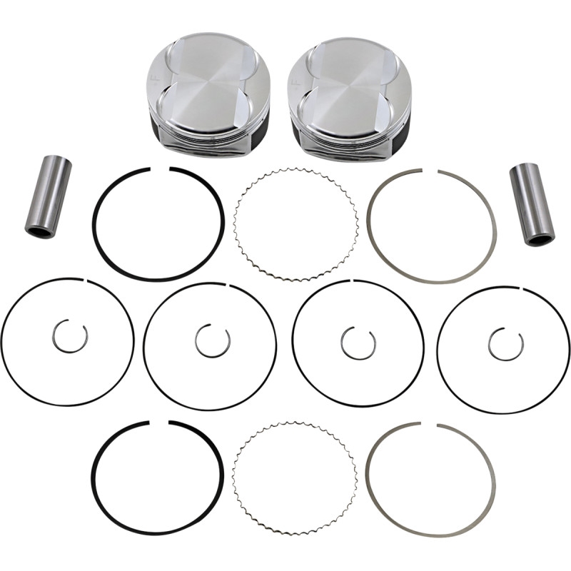M8 Piston Kit - Standard Bore 3.937in., 11.0:1 Compression