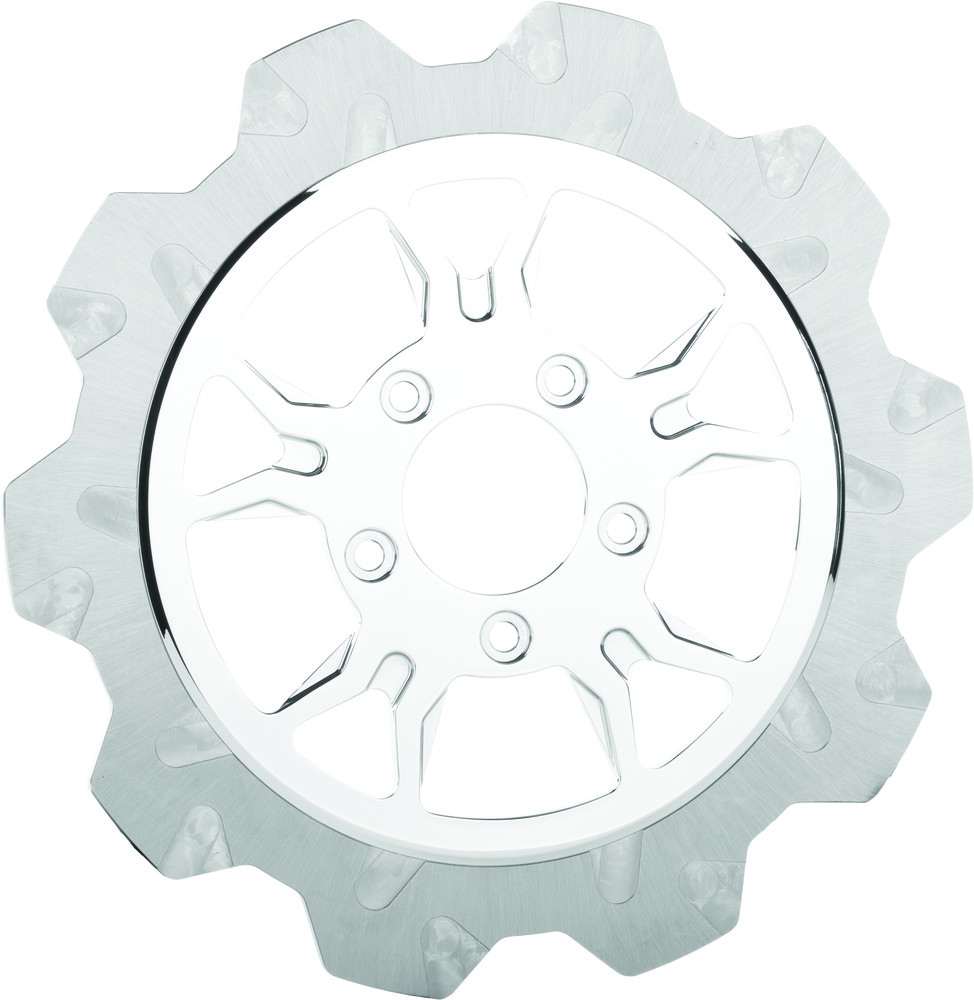 Crown Cut B-52 Front Rotor - 11.5in. - Chrome/Silver